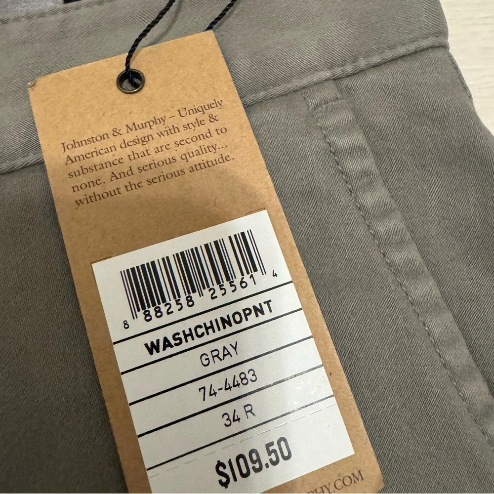 Johnston & Murphy Men's Washed Chinos - Picture 5 of 8